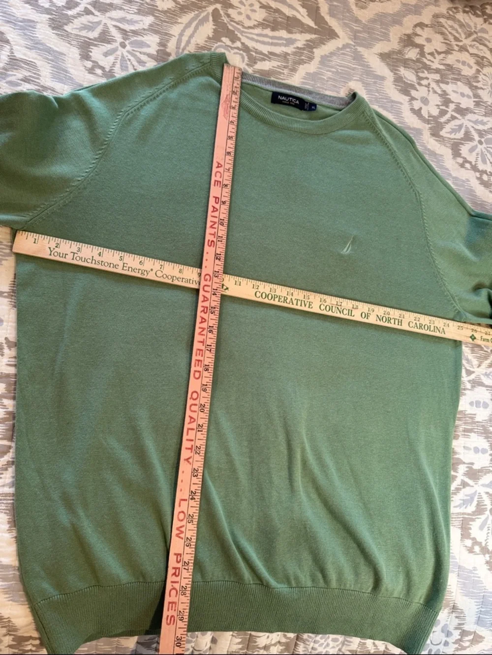Nautica Men's Crewneck Sweater - Sage Green